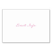 赤い水泳の人魚 テーブルナンバー (裏面)