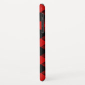 赤い水牛の格子柄の野生のムース Case-Mate iPhoneケース (裏面/左)