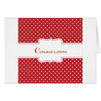 赤い水玉模様のおめでとうございます