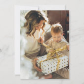 赤い水玉模様の写真 メリークリスマス シーズンカード (裏面)