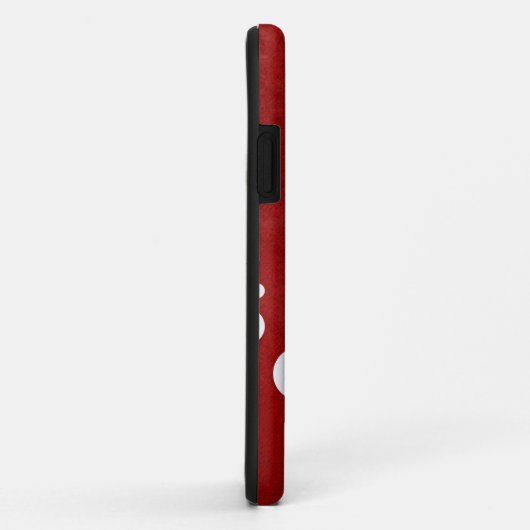 赤い水玉模様のiPhoneケース Case-Mate iPhoneケース (裏面/右)