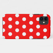 赤い水玉模様のiPhone 5の箱 Case-Mate iPhoneケース (裏面(横))