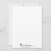 赤い水玉模様のLadybugフレームベビー発表 案内状 (裏面)