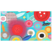 赤い水玉模様テーブルクロス テーブルクロス (正面(横))