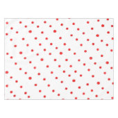 赤い水玉模様テーブルクロス テーブルクロス (正面(横))