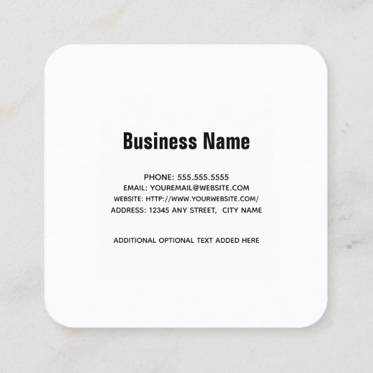 赤い水玉模様抽象芸術パターン スクエア名刺 (裏面)