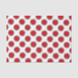 赤い水玉模様渦巻き円 薄葉紙