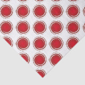 赤い水玉模様渦巻き円 薄葉紙 (詳細)