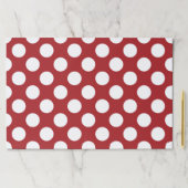 赤い水玉模様、水玉模様パターン、ドット点々のある、 ペーパーパッド (インサイチュ)