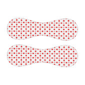 赤い水玉模様、水玉模様パターン、ドット点々のある、 野球ボール (パネル)