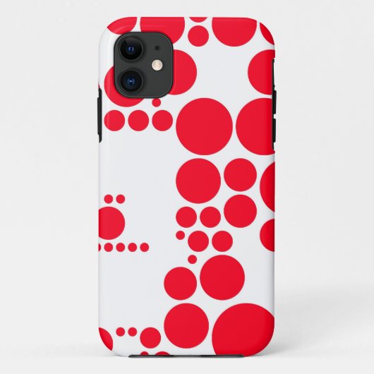 赤い水玉模様 Case-Mate iPhoneケース (裏面)