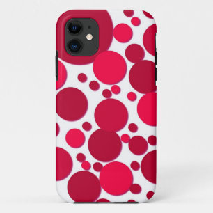 赤い水玉模様 iPhone 11 ケース