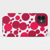 赤い水玉模様 Case-Mate iPhoneケース (裏面(横))