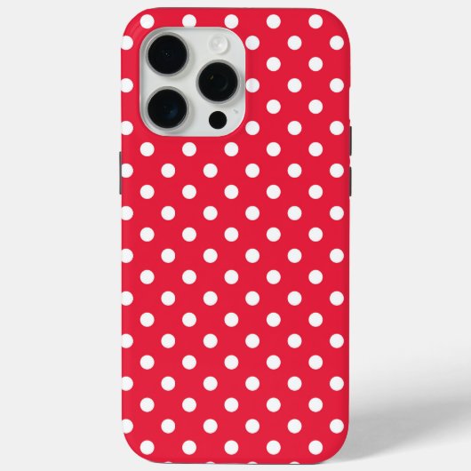 赤い水玉模様 Case-Mate iPhoneケース (裏面)