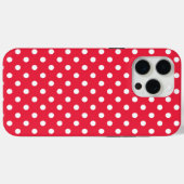 赤い水玉模様 Case-Mate iPhoneケース (裏面 (横))
