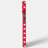 赤い水玉模様 Case-Mate iPhoneケース (裏面 / 左)