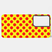 赤い水玉模様 SAMSUNG GALAXYケース (左側面)