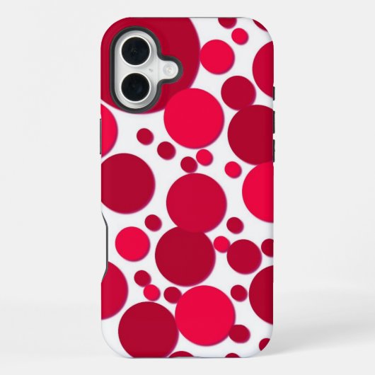 赤い水玉  iPhoneケース (裏面)