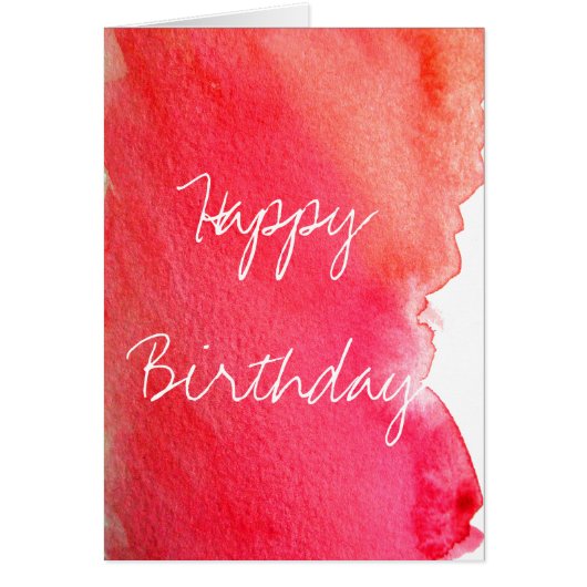 赤い水色かわいい芸術品を気取ったクリエイティブ誕生日 (正面)