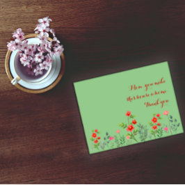 赤い水色の母の日の休日はがき シーズンポストカード