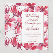 赤い水色の結婚花