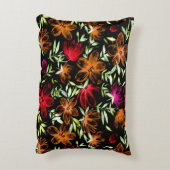 赤い水色の花3 アクセントクッション (裏面(縦))