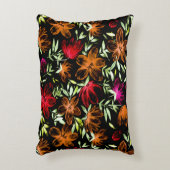 赤い水色の花3 アクセントクッション (正面(垂直))