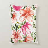 赤い水色の花5 アクセントクッション (正面(垂直))