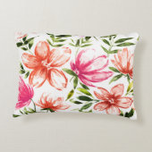 赤い水色の花5 アクセントクッション (裏面)