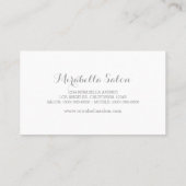 赤い水色キク 名刺 (裏面)