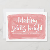 赤い水色メイキングスピリッツ明るい休日 シーズンカード (正面)
