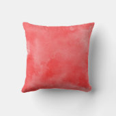 赤い水色、アクセン芸術的ト クッション (裏面)