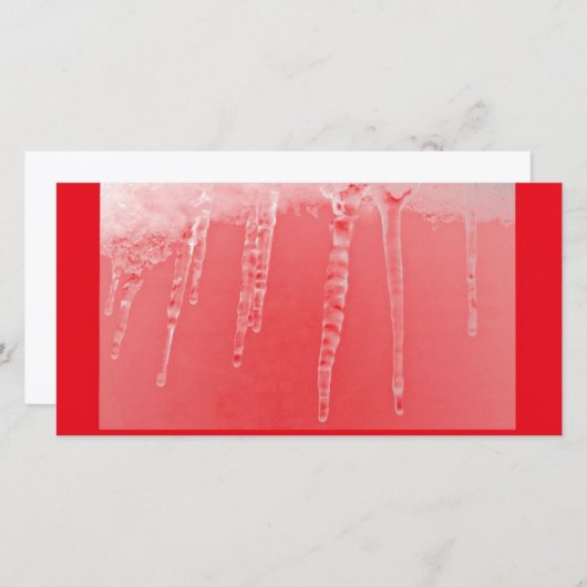 赤い氷柱 (正面/裏面)