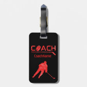 赤い氷- 1番ホッケ最高のーコーチ ラゲッジタグ (裏面縦)