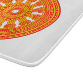 赤い法輪（仏教美術） カッティングボード (角)