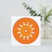 赤い法輪（仏教美術） カード (スタンド正面)