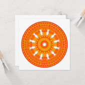 赤い法輪（仏教美術） カード (正面/裏面インサイチュ)