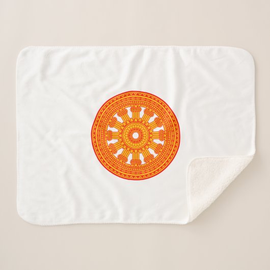 赤い法輪（仏教美術） シェルパブランケット (正面(横))