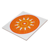 赤い法輪（仏教美術） タイル (側面)