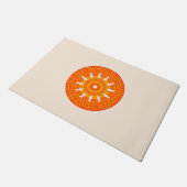 赤い法輪（仏教美術） ドアマット (アングル)