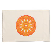 赤い法輪（仏教美術） 枕カバー (正面右)