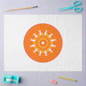 赤い法輪（仏教美術） 薄葉紙 (クラフト)