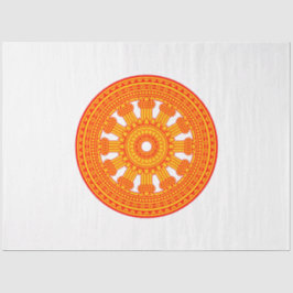 赤い法輪（仏教美術） 薄葉紙