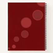 赤い泡の抽象芸術技術のサポート:こ得れを! ノートブック (裏面)