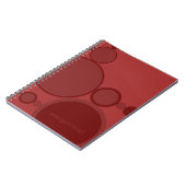 赤い泡の抽象芸術技術のサポート:こ得れを! ノートブック (左側)