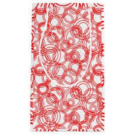 赤い泡 スモールペーパーバッグ