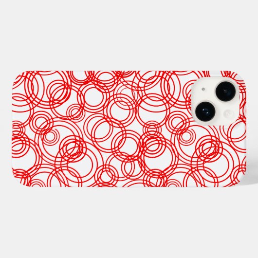 赤い泡 Case-Mate iPhoneケース (裏面 (横))