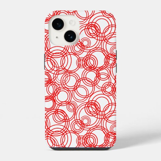 赤い泡 iPhoneケース (裏面)