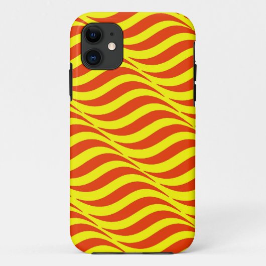 赤い波と黄色い空 Case-Mate iPhoneケース (裏面)