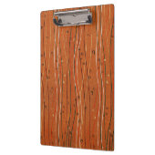 赤い波ストライプ形のモダン日本の抽象芸術 クリップボード (左)